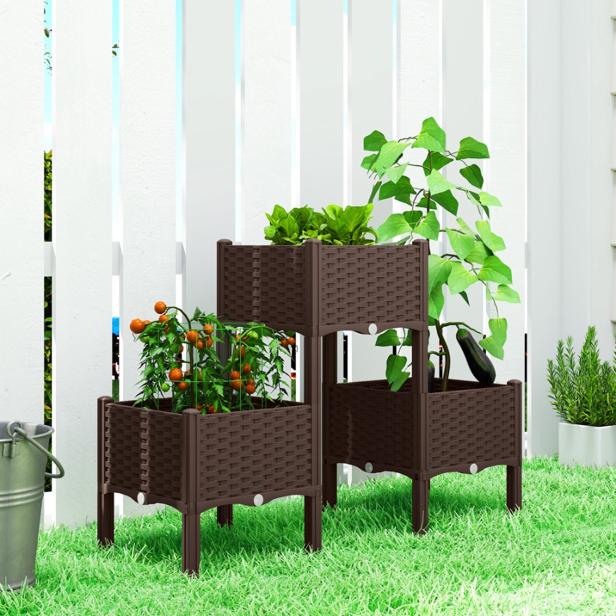 Bac de jardin surélevé en plas - Self Watering Planter avis et prix