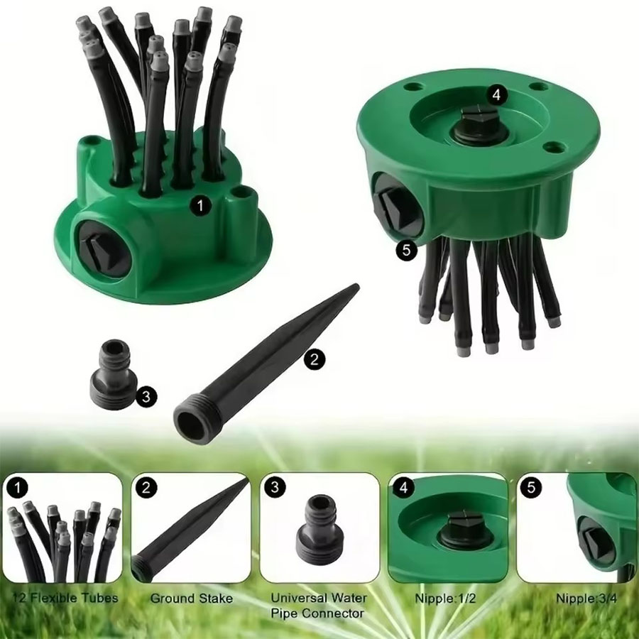 360 °   Arroseur de jardin rot - Automatic Watering avis et prix